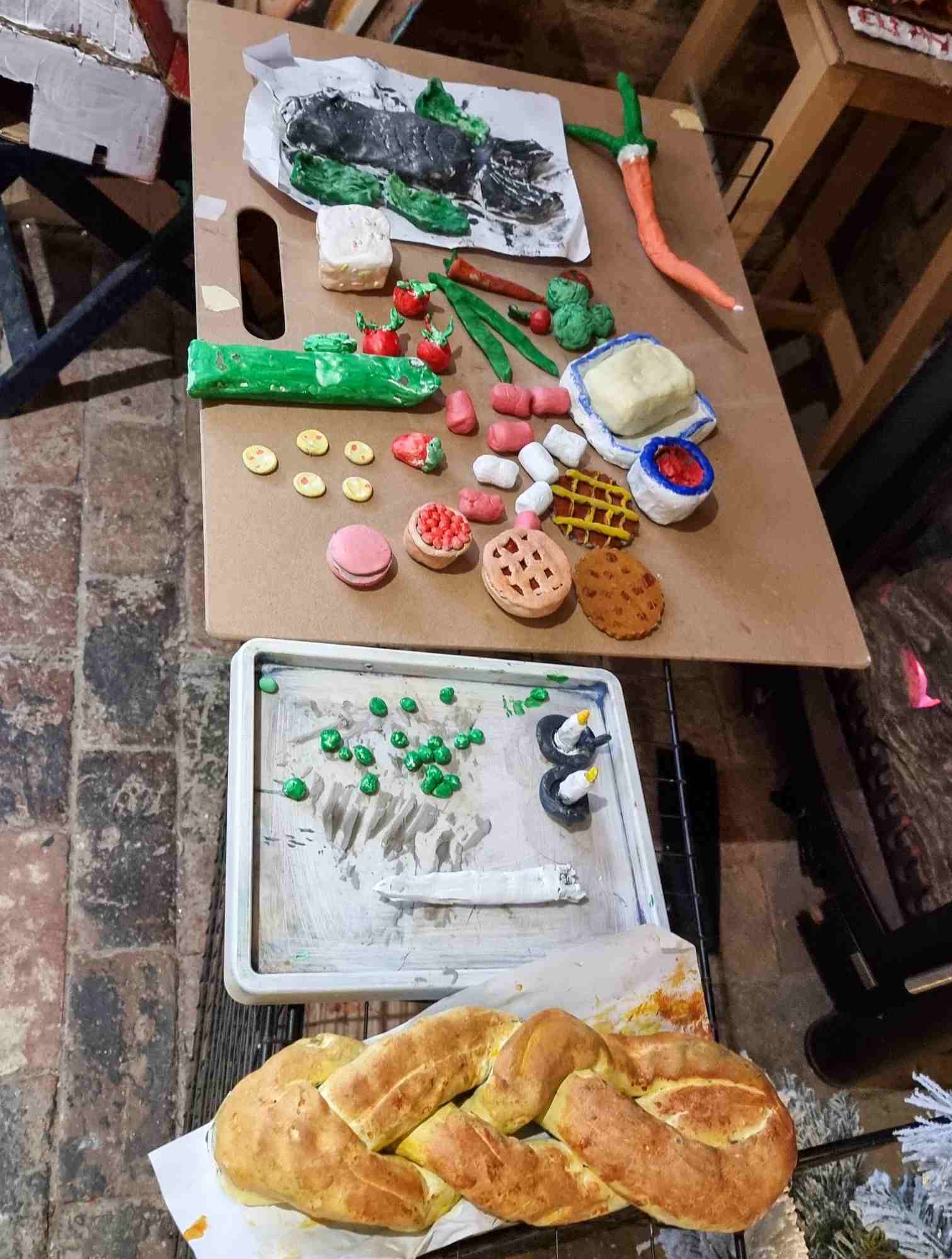 A student still life of food