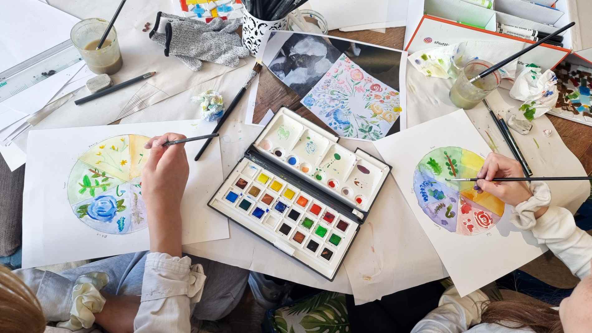 Colour studies by students