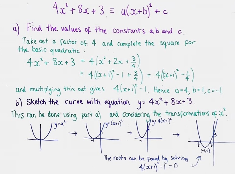 A student's neat Maths workings